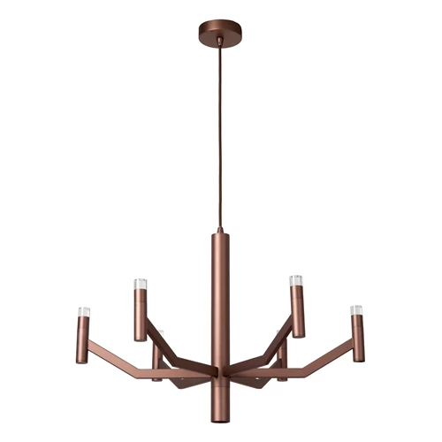 Lucide WELLINGTON - Pendant light - Ø 60 cm - LED Dim. - G9 - 2700K - Coffee - Vibes - turned off